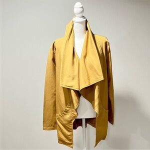 Tobi Drape Khaki Long Sleeve Jacket Lightweight Sz Small